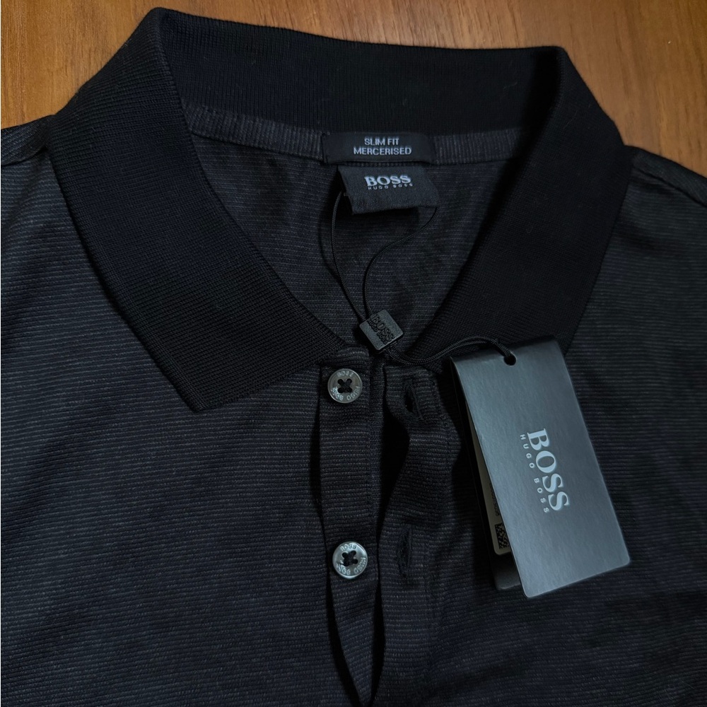 BOSS by Hugo Boss Men’s Polo Shirt – Black – Size S – NWT